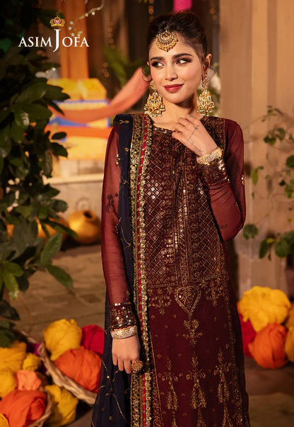 AJCD 20 - Chamak Dhamak By Asim Jofa Luxury Chiffon