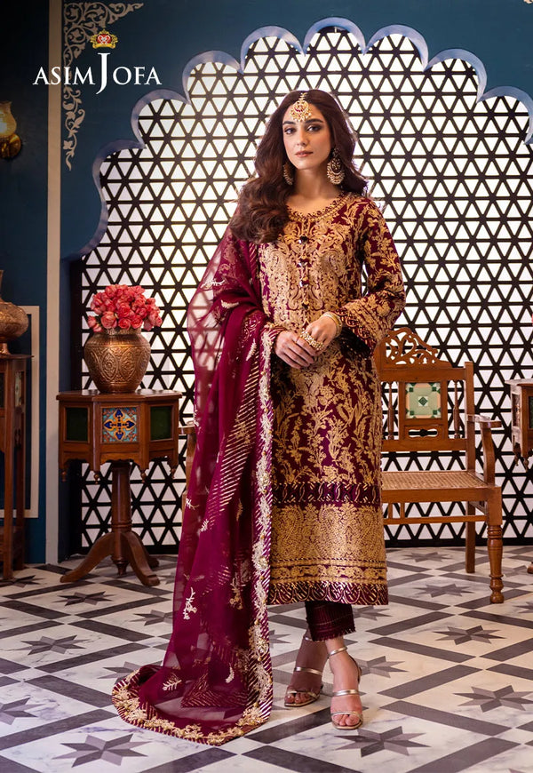 AJFI 03 - Fasana e Ishq By Asim Jofa Luxury Lawn