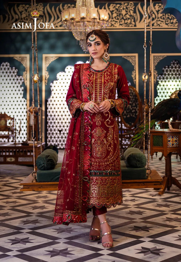 AJFI 21 - Fasana e Ishq By Asim Jofa Luxury Lawn