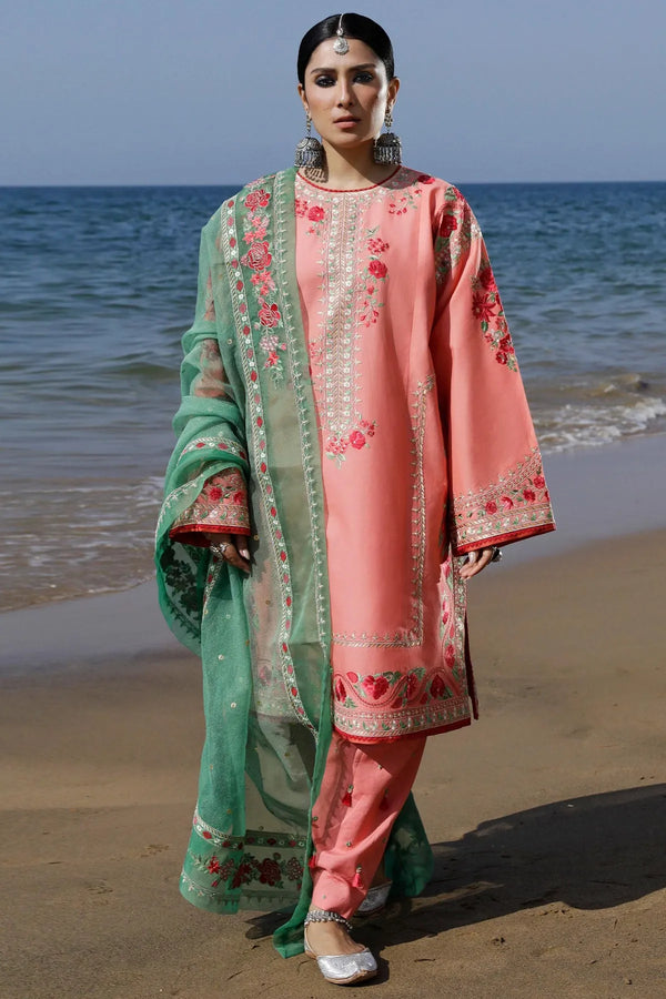 Zara ShahJahan Embroidered Unstitched Lawn 3Pcs  JIYA-6A