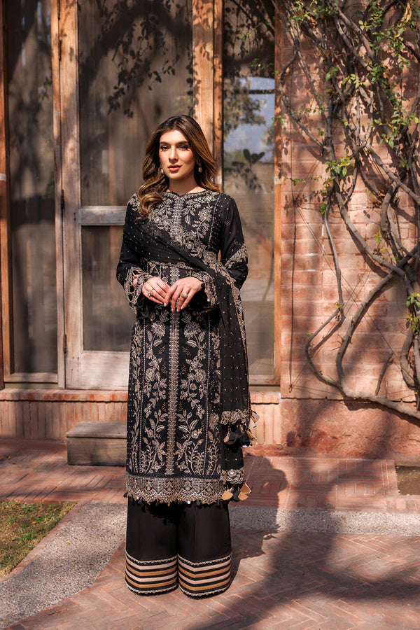 D03 Raven Aura - Kaavish By Farasha Luxury Lawn'24