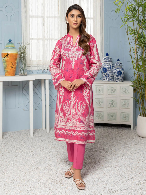 U2897 Pink - Limelight Luxury Unstitched 2 Piece Printed Lawn Suit