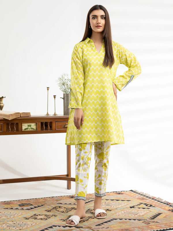 U2902 Green - Limelight Luxury Unstitched 2 Piece Printed Lawn Suit