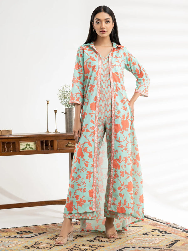 U2902 Mint - Limelight Luxury Unstitched 2 Piece Printed Lawn Suit