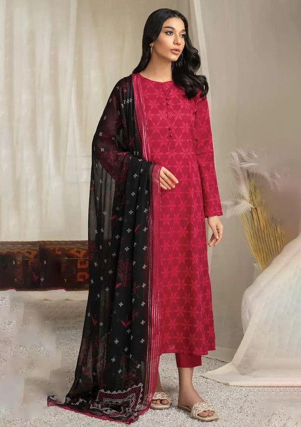 U2951 Red - Limelight Luxury 3 Piece Printed Lawn Unstitched