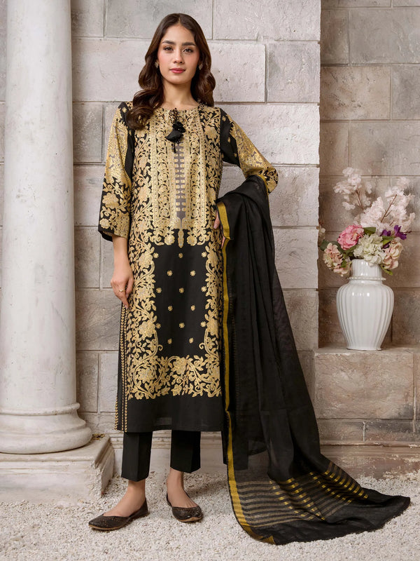 U2969 Black -  Limelight Luxury 2 Piece Paste Printed Lawn Unstitched