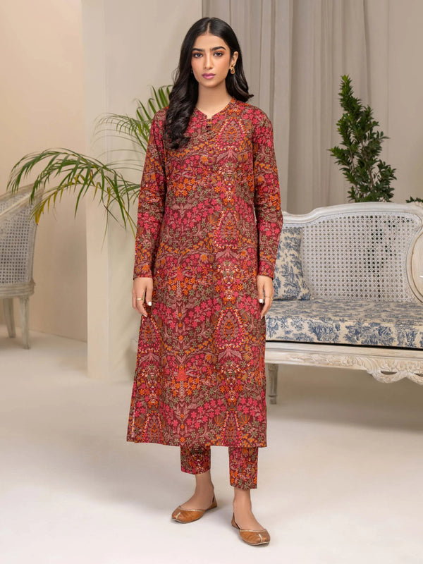 U3396 Brown - Limelight Luxury Printed Lawn Unstitched Shirt