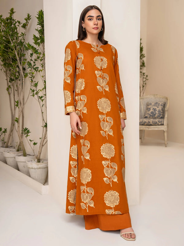 U3409 Orange - Limelight Luxury 2 Piece Printed Lawn Unstitched