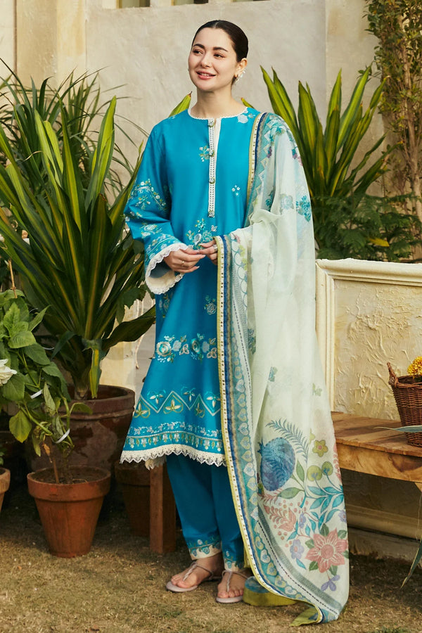 Coco by Zara Shahjahan Embroidered Lawn Unstitched 3Pc 08B ZOYA