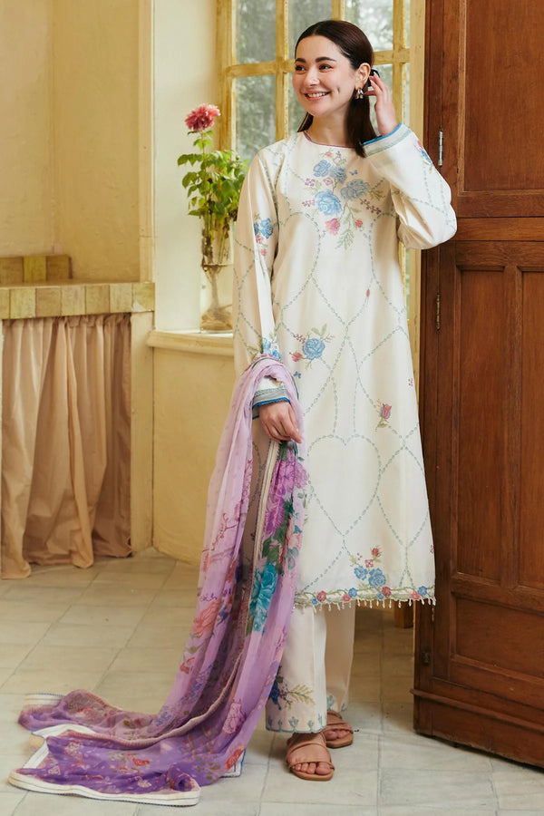 Coco by Zara Shahjahan Embroidered Lawn Unstitched 3Pc 10A RUHI